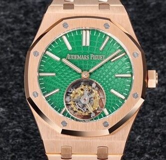 R8 Factory  Replica Audemars Piguet Royal Oak 26533OR.OO.1220OR.01 Rose Gold Dial Tourbillon