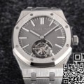 R8 Factory Fake Audemars Piguet Royal Oak 26530TI.OO.1220TI.01 Grey Dial Tourbillon