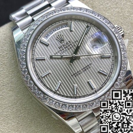 EW Factory Replica Rolex Day Date M228349RBR-0007 White Gold Size 40mm