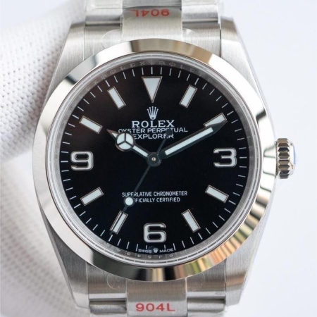 EW Factory Replica Rolex Explorer M124270-0001 Black Dial Size 36mm