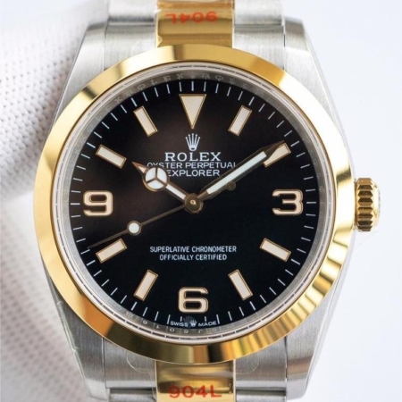 EW Factory Replica Rolex Explorer M124273-0001 Black Dial Size 40mm