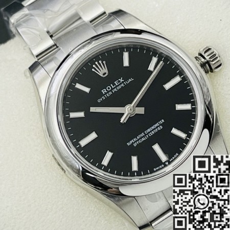 EW Factory Best Replica Rolex Oyster Perpetual M126000-0002 Black Dial Size 36mm
