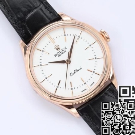EW Factory Copy Rolex Cellini M50505-0021 White Dial