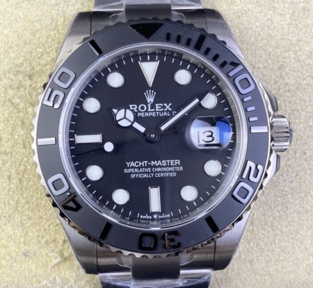 EW Factory Replica Rolex Yacht Master M226627-0001 Alcohol Black Dial Size 42 mm