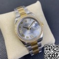 EW Factory Fake Rolex Datejust M126283RBR-0018 Gold Watch Size 36mm