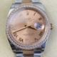 EW Factory Fake Rolexs Datejust M126281RBR-0016 Rose Gold Watch Size 36mm