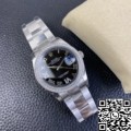 EW Factory Fake Rolex Datejust M126284RBR Black Dial Size 36mm