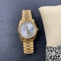EW Factory Imitate Rolex Day Date M228235 Silver Gray Dial Gold Watch Size 40mm