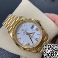 EW Factory Copy Rolex Day Date M228238-0042 White Dial Gold Watch Size 40mm