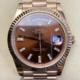 BP Factory Fake Rolex Day Date M228235-0003 Rose Gold Diamond Watch Size 36mm