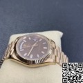 BP Factory Fake Rolex Day Date M228235-0003 Rose Gold Diamond Watch Size 36mm