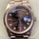 EW Factory Fake Rolex Day Date 118235 Rose Gold Watches Size 36mm