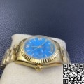 EW Factory Replica Rolex Day Date M118238-0071 Turquoise Dial Gold Watches Size 36mm