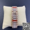EW Factory Replica Rolex Day Date M218345RBR-0041 Rose Gold Watches Size 36mm