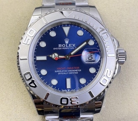 EW Factory Replica Rolex Yacht Master M126622-0002 Blue Dial Size 40mm