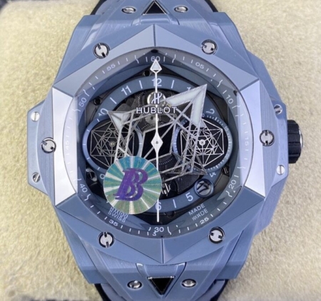 BBF Factory Hublot Replica Big Bang Sang Bleu II 418.FX.8007.RX.MXM21 Ceramics