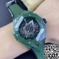 BBF Factory Hublot Replica Watches Big Bang Sang Bleu II 418.GX.5207.RX.MXM22 Green Ceramics