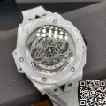 BBF Factory Fake Hublot Big Bang Sang Bleu II 418.HX.2001.RX.MXM2 White Ceramics