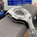 BBF Factory Fake Hublot Big Bang Sang Bleu II 418.HX.2001.RX.MXM2 White Ceramics