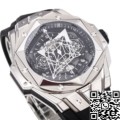 BBF Factory Hublot Big Bang Replica Sang Bleu II 418.NX.1107.RX.MXM19 Titanium Case