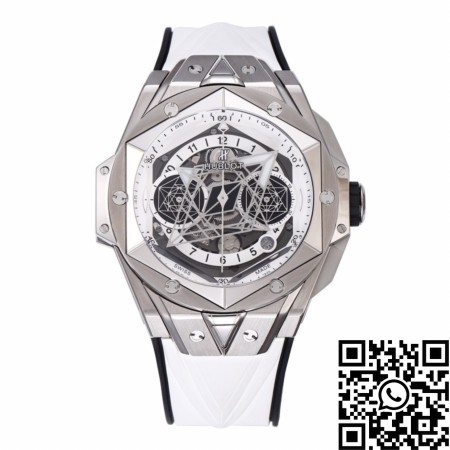 BBF Factory Hublot Replicas Big Bang Sang Bleu II 418.NX.2001.RX.MXM20 White Dial