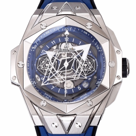 BBF Factory Hublot Replicas Big Bang Sang Bleu II 418.NX.5107.RX.MXM20 Blue Dial