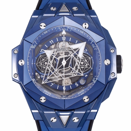 BBF Factory Hublot Replicas Big Bang Sang Bleu II 418.GX.5207.RX.MXM22 Blue Ceramics