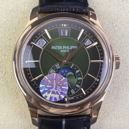 GR Factory Fake Patek Philippe Complications 5205R-011 Olive Green Dial