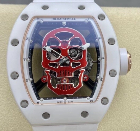 YS Factory Replica Richard Miller Watches RM52-01 Tourbillon White Ceramic Case
