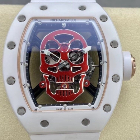 YS Factory Replica Richard Miller Watches RM52-01 Tourbillon White Ceramic Case
