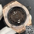 WWF Factory Copy Hublot Watches Big Bang Gold Case Diamonds