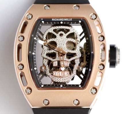 EUR Factory Richard Miller Fake RM052 Rose Gold Case With Diamond Dial