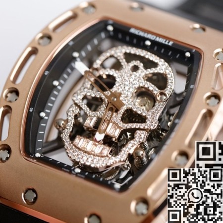 EUR Factory Richard Miller Fake RM052 Rose Gold Case With Diamond Dial