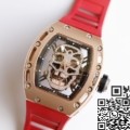 EUR Factory Richard Miller Imitate RM052 Rose Gold Case Red Rubber Strap