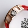 EUR Factory Richard Miller Imitate RM052 Rose Gold Case Red Rubber Strap