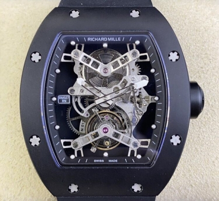 YS Factory Richard Miller CopyRM027 Black Titanium Tourbillon