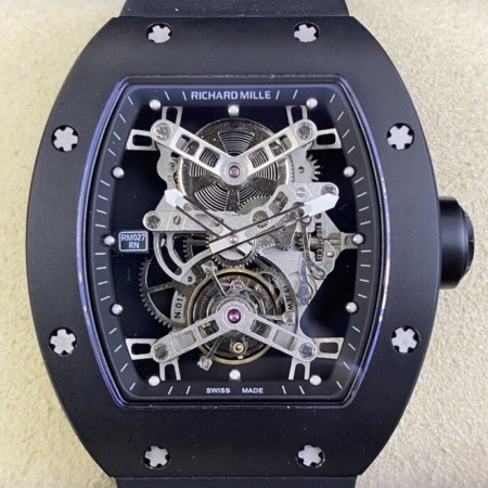 YS Factory Richard Miller CopyRM027 Black Titanium Tourbillon