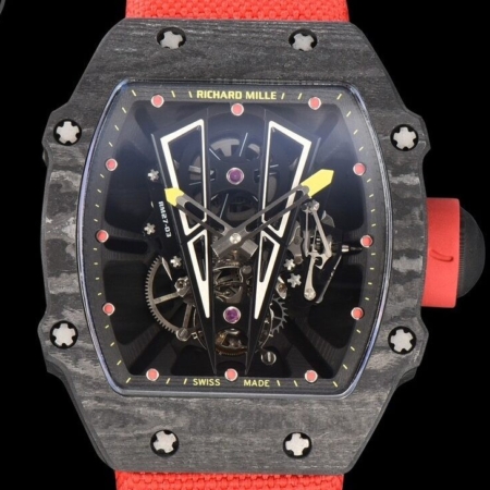 YS Factory Copy Richard Mille RM27-03 Tourbillon Black Carbon Fiber