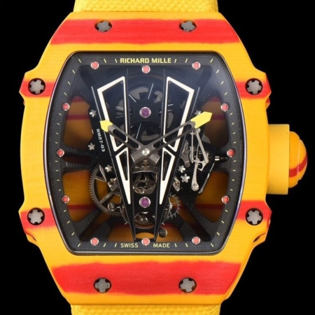 YS Factory Counterfeit Richard Mille RM27-03 Tourbillon Yellow Carbon Fiber