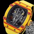 RM Factory Replica Richard Mille RM27-03 Yellow Nylon Strap