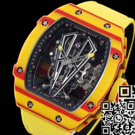 RM Factory Replica Richard Mille RM27-03 Yellow Nylon Strap