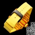 RM Factory Fake Richard Mille RM27-03 Yellow Rubber Strap