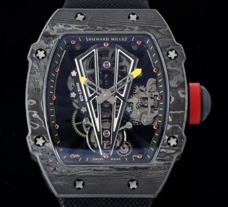Fake Richard Mille RM Factory RM27-03 Black Nylon Strap