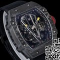 Fake Richard Mille RM Factory RM27-03 Black Nylon Strap