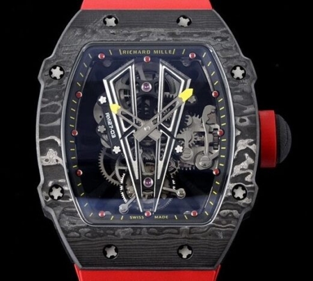 RM Factory Fake Mille RM27-03 Red Rubber Strap