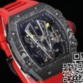 RM Factory Fake Mille RM27-03 Red Rubber Strap
