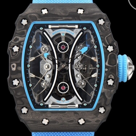 YS Factory Replica Richard Mille RM53-01 Tourbillon Blue Nylon Strap