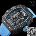 YS Factory Replica Richard Mille RM53-01 Tourbillon Blue Nylon Strap