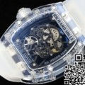 RM Replica Richard Mille RM35-01 Blue Dial Transparent Strap