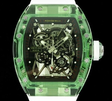 RM Factory Replica Watches Richard Mille RM35-01 White Strap